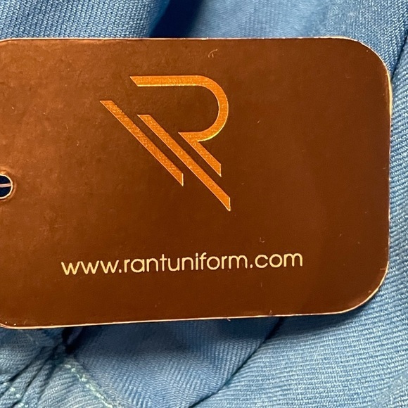 Rant Turquoise Medical Srubs pants with Moto design. Size XL - Picture 6 of 11